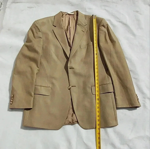 Joseph Abboud Mens Suit Jacket Lihht Brown 41R - Picture 7 of 9